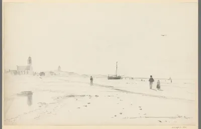 Op het strand van Katwijk