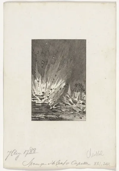 Opblazen van de begraafplaats van de familie Van der Capellen, 1788