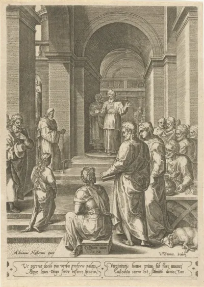 Opdracht van Maria in de tempel