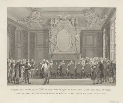 Openbare voorlezing van enige Psalmen in de nieuwe berijming, 1773