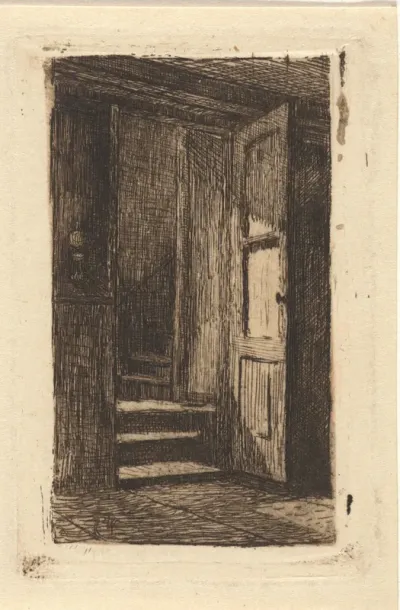 Openstaande deur