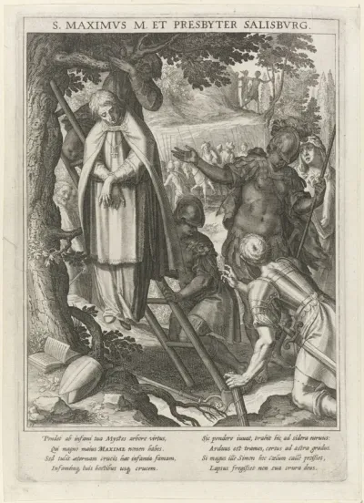Ophanging van de heilige Maximus door de Herulen