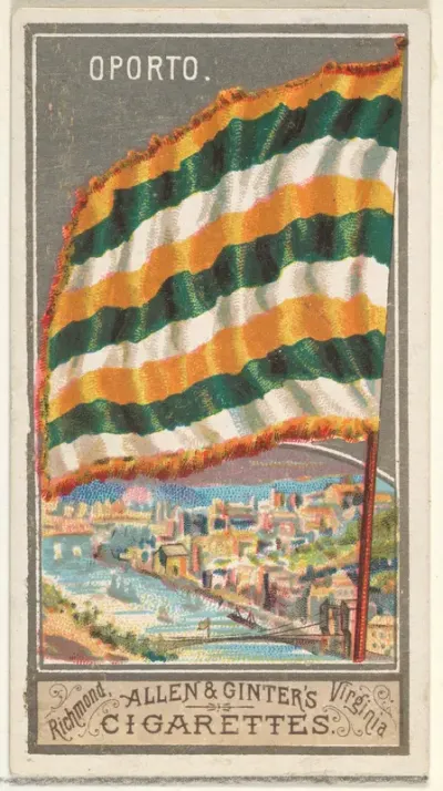 Oporto, from the City Flags series (N6) for Allen & Ginter Cigarettes Brands