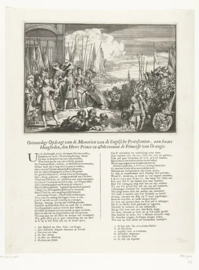 Oproep van de Engelse protestanten aan prins en prinses van Oranje, 1688