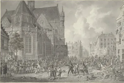 Oproer door Pruisische soldaten te Rotterdam, 1787
