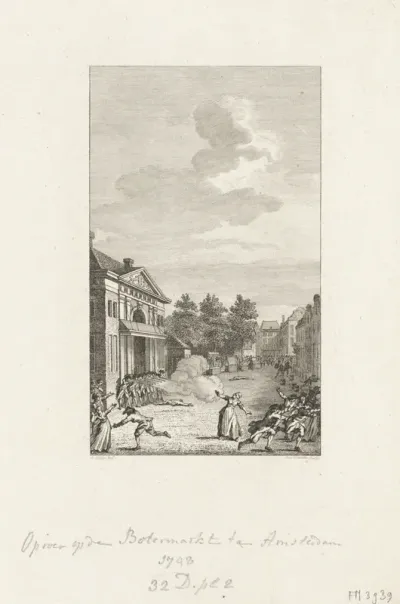Oproer op de Botermarkt te Amsterdam 1748