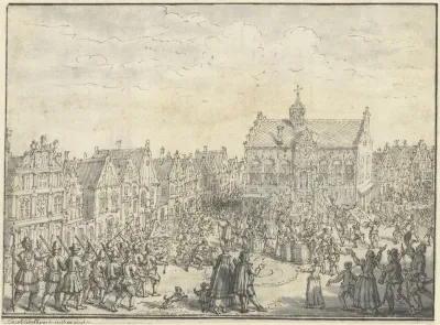 Oproer te Hoorn, over de invoering van nieuwe accijnzen op het bier, in 1470