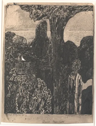 Opsøger sin tante, Miss Betsey Trootwood, Dover.