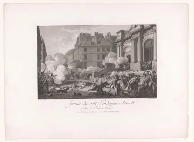 Opstand van 13 Vendémiaire voor de Saint-Roche te Parijs