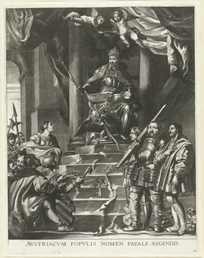 Opstandige Duitse vorsten overwonnen door keizer Karel V; intocht van Ferdinand te Gent in 1635
