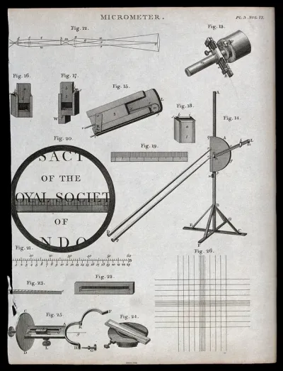 Optics: microscopy, including a magnified title page and a specimen holder