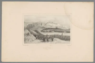 Optocht van het Franse leger na de inname van Constantine, oktober 1837