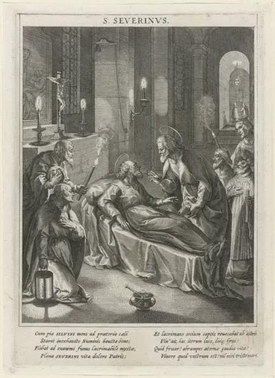 Opwekking van de priester Silvanus door de heilige Severinus