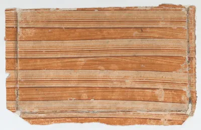 Orange striped paste paper