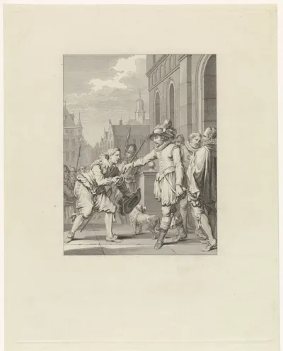 Oranje schenkt Goignies zijn zwaard, 1578