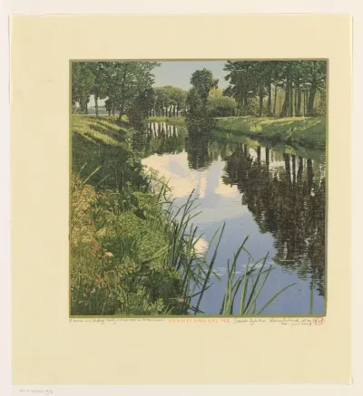 Oranjekanaal NZ, zomermiddag nabij Diphorsten en Puttershoek