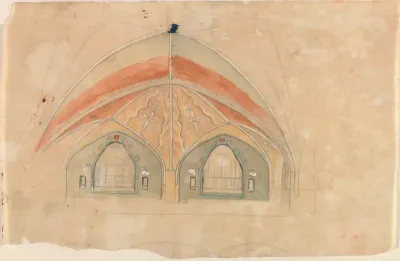 Orb-weaver Spider, Sketch for Tampere Cathedral