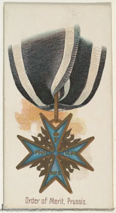 Order of Merit, Prussia, from the World's Decorations series (N30) for Allen & Ginter Cigarettes