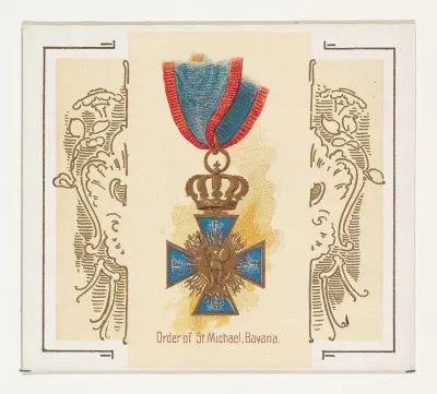Order of Saint Michael, Bavaria, from the World's Decorations series (N44) for Allen & Ginter Cigarettes