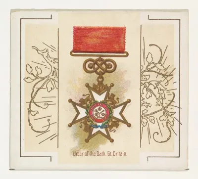 Order of the Bath, Great Britain, from the World's Decorations series (N44) for Allen & Ginter Cigarettes