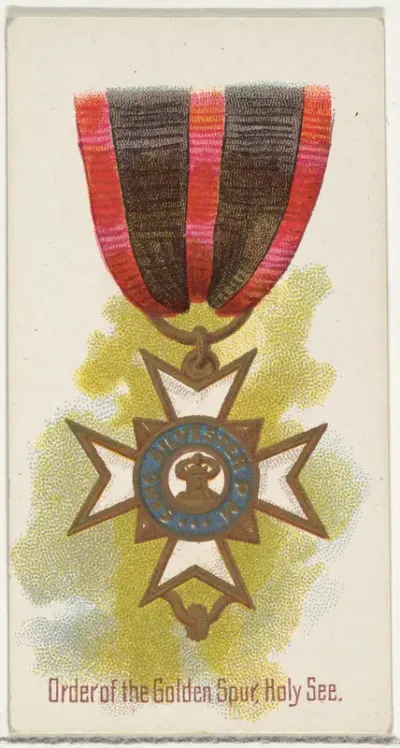 Order of the Golden Spur, Holy See, from the World's Decorations series (N30) for Allen & Ginter Cigarettes