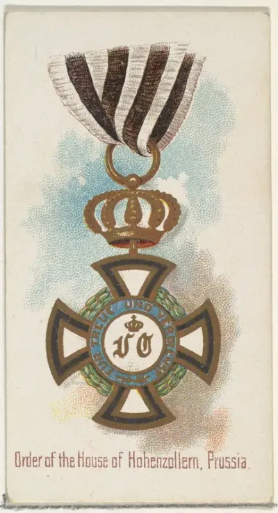 Order of the House of Hohenzollern, Prussia, from the World's Decorations series (N30) for Allen & Ginter Cigarettes