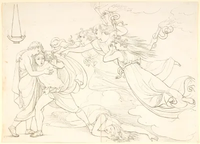 Orestes forfulgt af erinyerne