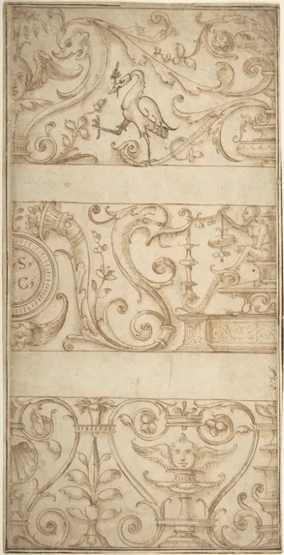 Ornament design after the antique