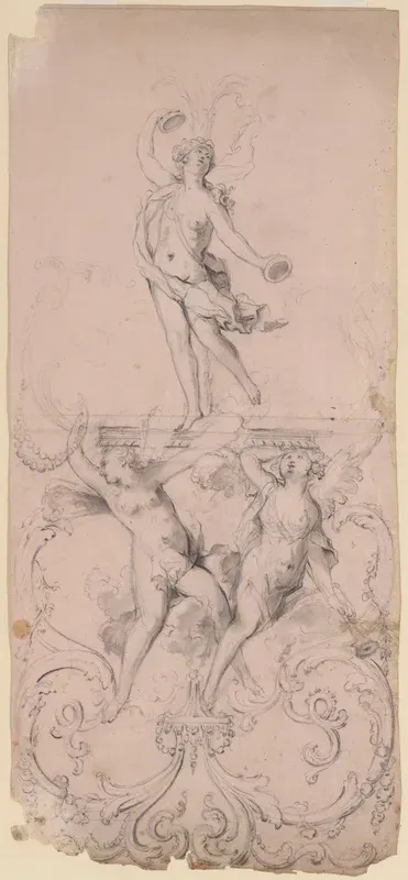 Ornament Design with Three Nymphs