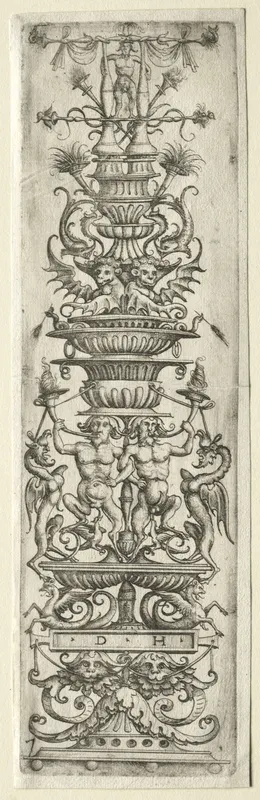 Ornament Fillet with Candelabre-Ornament