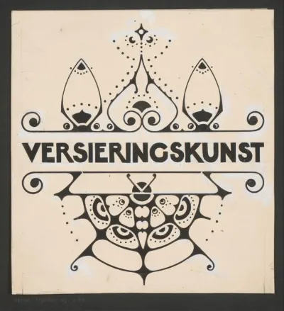 Ornament met vlinder
