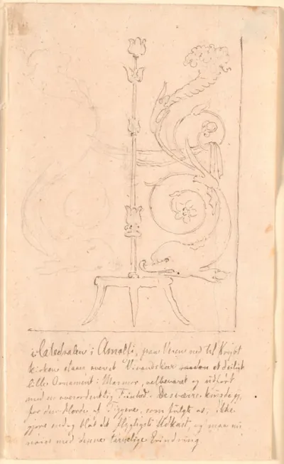 Ornament over vievandskarret i domkirken i Amalfi