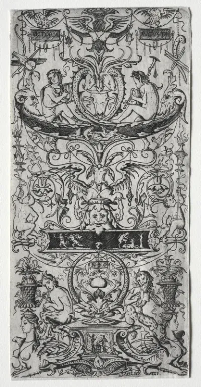Ornament Panel Inscribed Victoria Augusta