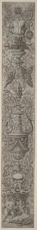 Ornament Panel: Two Children Wearing Helmets