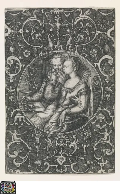 Ornament Print with the allegory of Taste