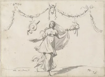 Ornament with a Woman in Ancient Dress