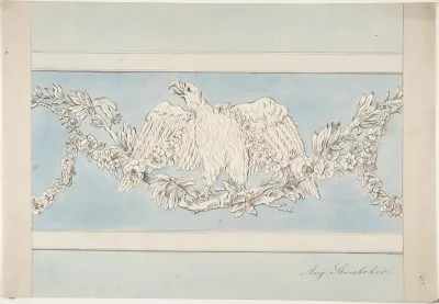 Ornament with Eagle and Garlands