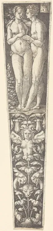 Ornament with Naked Couple