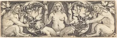 Ornament with Three Satyrs