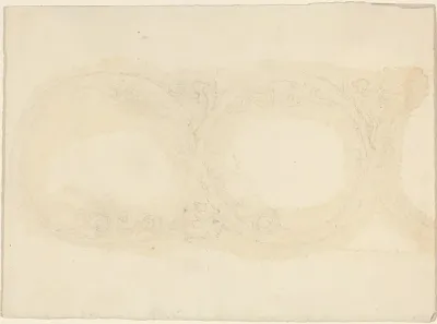 Ornamental Border Design with Winged Female Figures