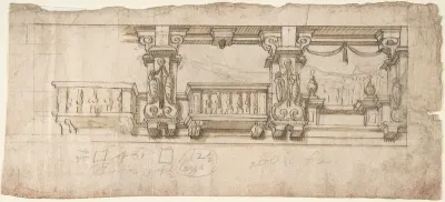Ornamental Design for a Loggia or Frieze (?)