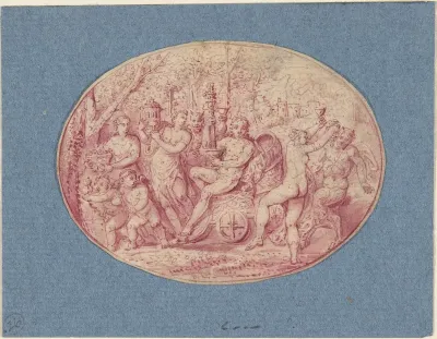 Ornamental design of Bacchanalia