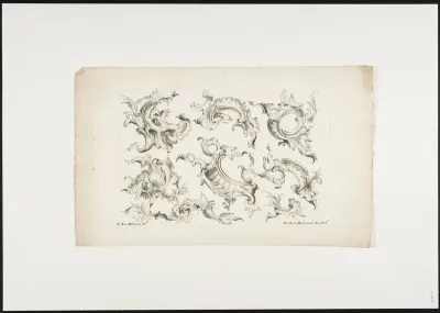 Ornamental leaf with rococo elements (23)