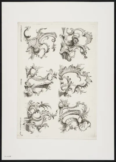 Ornamental leaf with rococo elements (2)