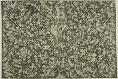 Ornamental Panel With Two Lovers