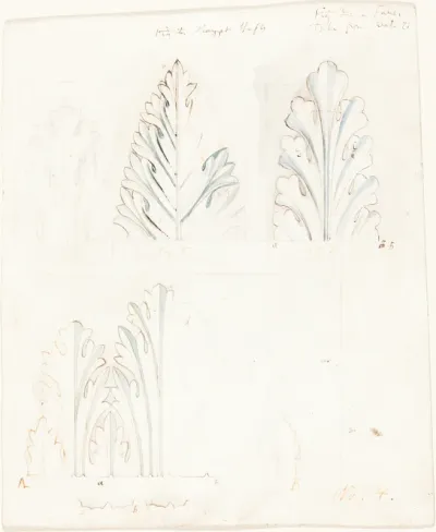 Ornamental Study with Acanthus Motif for 'The Stones of Venice'