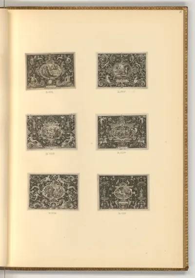 Ornamente mit Szenen aus der antiken Mythologie