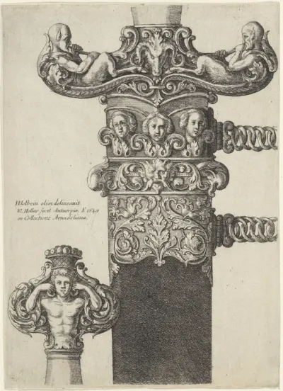 Ornamenteel ontwerp voor een dolk