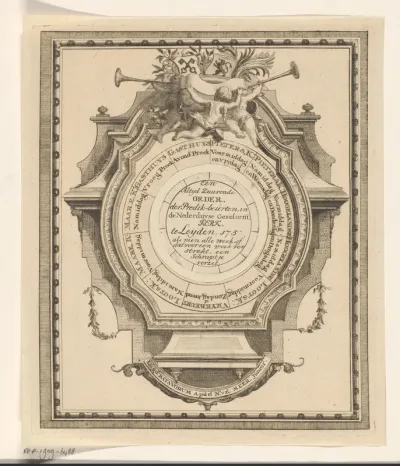 Ornamentele preekwijzer voor kerkbezoek in Leiden