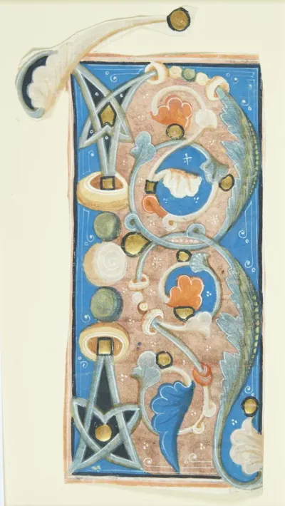 Ornamenteret initial R.